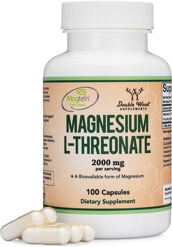 Magnesio L Threonate 2000 Mg Memoria Cognitivo 100 Cap