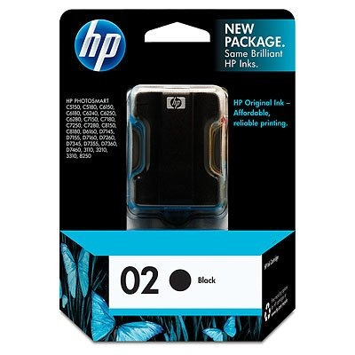 Hp Cartucho  02 Negro 10 Ml - Photosmart 3110 3310 8250