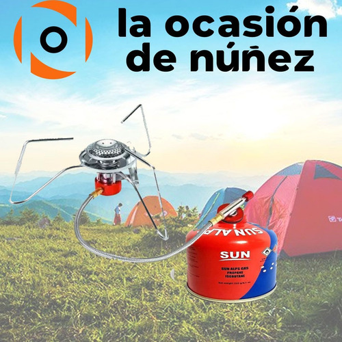 Imagen 4 de 7 de Calentador Micro Mini Plegable Con Encendido + Cartucho