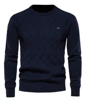 Comprar Blusas De Cuello Redondo De Manga Larga De Color Liso Para H
