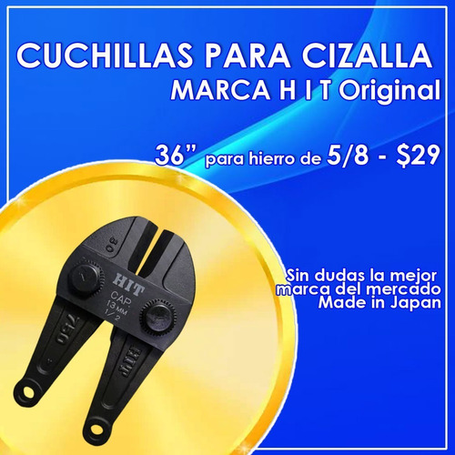 Cuchilla (quijada) Para Cizalla 36  Hit - Made In Japan $19