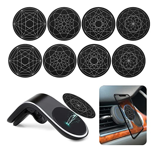 8 Pcs Phone Magnet Car Metal Plate Mount Metal Plate For Cel