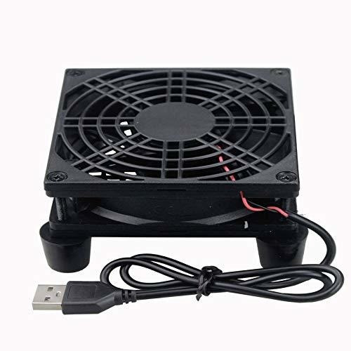 Cooler Para Cpu Gdstime | 80 Mm, 5 Voltios Por Usb | Negro