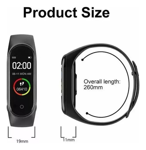 Smart Band M5 Smartwatch Pulsera Inteligente Medidor Pasos