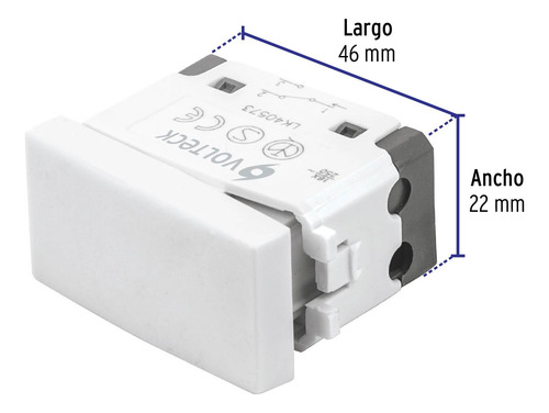 Interruptor 3 Vias Linea Oslo Color Blanco Volteck 48321