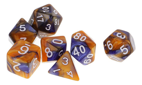 2 X 7 Piezas Dados Poliédrico D20 D12 D10 D8 D6 D4 Para De