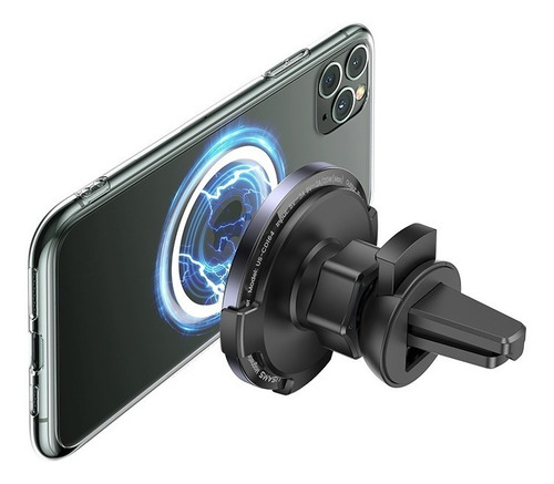 Cargador Inalámbrico Magnético Para Auto - Carga Rápida 15w Color Negro