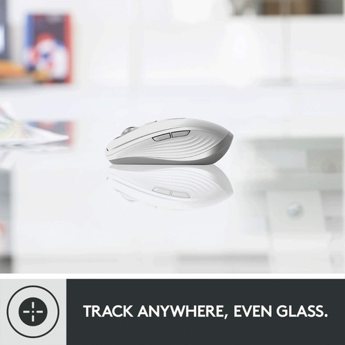 Mouse inalámbrico recargable Logitech Master Series MX Anywhere 3 gris pálido