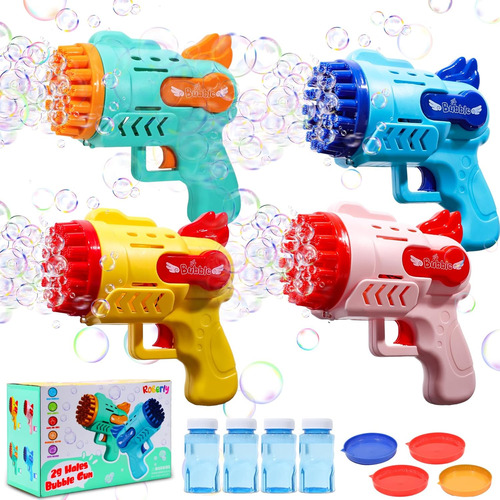 Pistola De Burbujas Roberly 4pcs, 29 Agujeros Para ...
