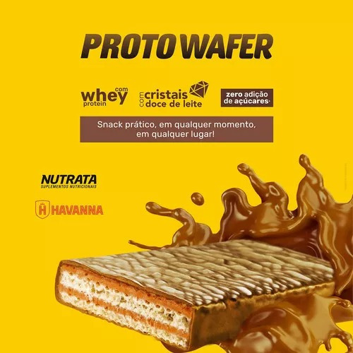 12 Proto Wafer Dulce De Leche Havanna Com Whey 30g
