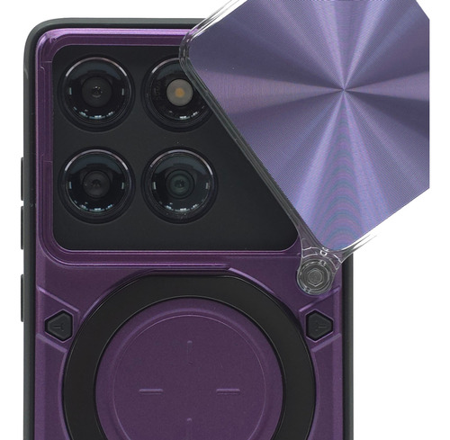 Funda Protector Case Moto Edge 60 Uso Rudo Carcasa Reforzado Violeta Moto Edge 60