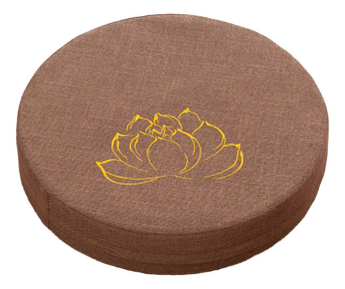 Cojín De Meditación Con Funda Extraíble Caqui 10cm