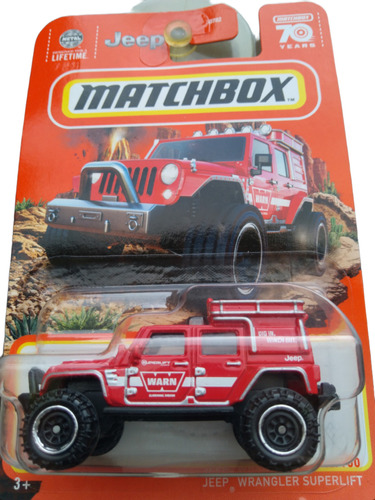 Camioneta Colección Matchbox Jeep Wrangler Superlift Mattel 