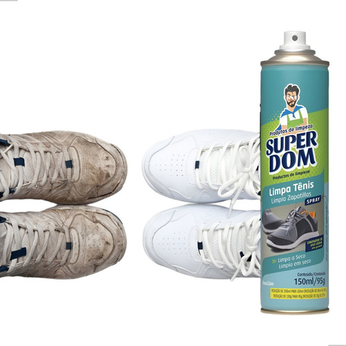 Limpa Tênis Espuma Limpeza de Calçados DomLine Sapatos Geral