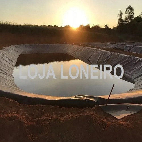 Lona Plástica Azul 7x5 Lago Tanque Peixes Cisterna 500 Micra