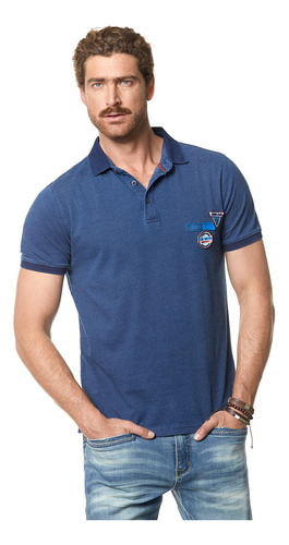 Polera Hombre Polo Wyoming Azul Ferouch Ss23