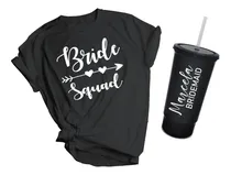 Comprar 11 Kit Boda Despedida De Soltera Playera Y Vaso Personalizad
