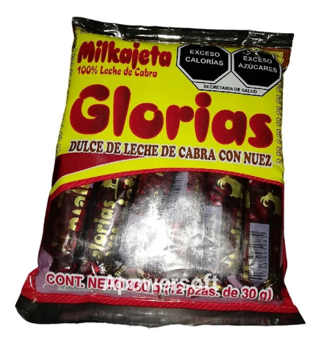 Dulce De Leche De Cabra Con Nuez Glorias 3 Paquetes