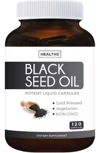 Comino Negro Black Seed Oil 1000 Mg 120 Softgels 