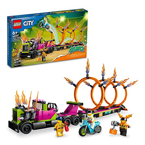 Caminhão De Acrobacias Toy Lego City Stuntz E Ring Of Fire C