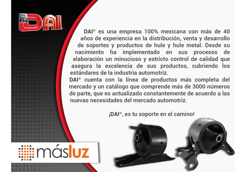 2- Bases Amortiguador Traseras Highlander L4 2.7l 09/11 Dai