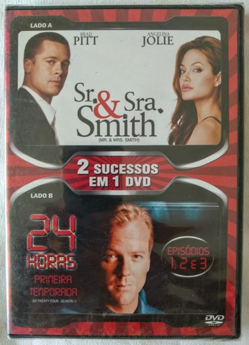 Dvd Sr. & Sra. Smith + 24 Horas 2 Sucessos Em 1 Lacrado