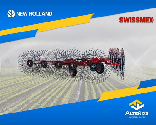 Rastrillo Cosechadora Agrícola De 10 Aros Swissmex P Tractor