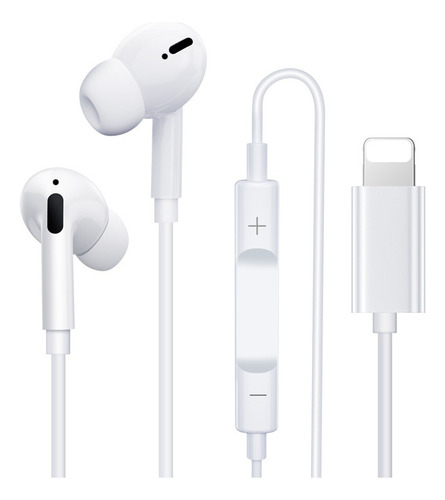 . Auriculares Planos For iPhone 714 Con Control Lightning
