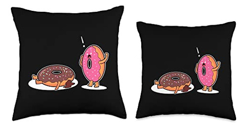 Cojín Para Lanzar De Temática De Rosquilla Donut Panic, 18x1