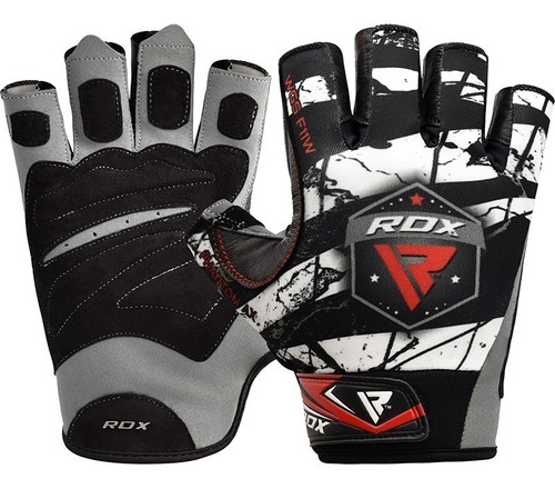 Guantes Para Gimnasio Pesas Fitness  - Rdx - Licra Y Cuero