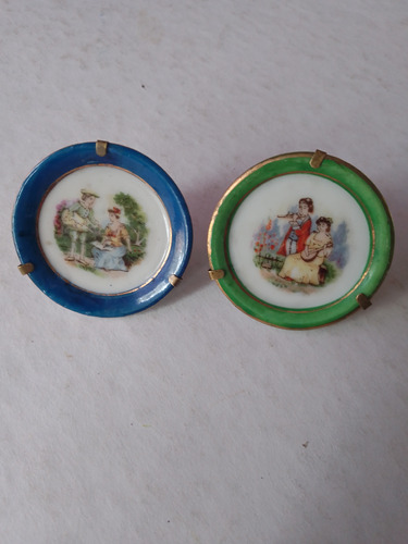 Vintage Platitos De Porcelana Años 50s 