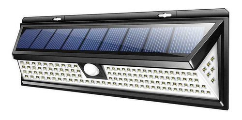 Luz Exterior Solar Con Sensor De Movimiento 118 Led 1000 Lumen Resiste Sol Y Agua