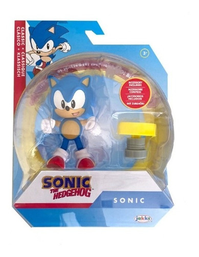 Figura Articulada - 10 Cm - Sonic Clásico