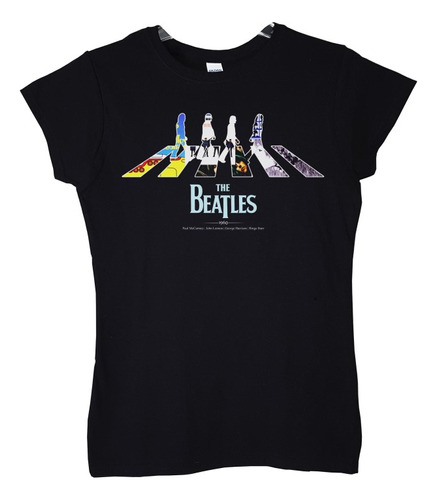 Polera Mujer The Beatles 1960 Rock Abominatron