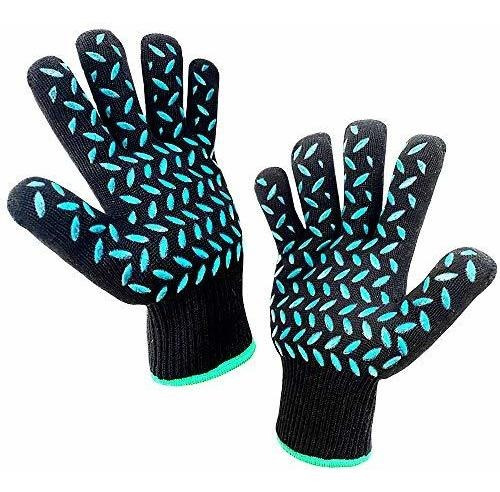 Guantes Resistentes Al Calor Guantes Horno Guantes Negr...