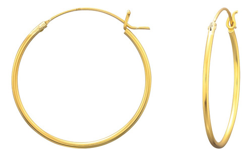 Aros Hoop Gold Francés 1.2 Mm X 25 Mm Celenyka 