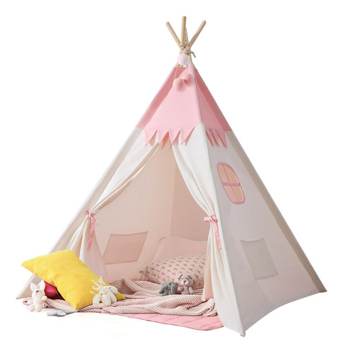 Carpa Tipo Tipi Besrey Para Niños Con Tapete Acolchado Y Cad