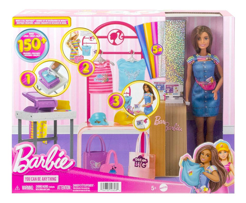Barbie Profesiones Set De Juego Diseñadora De Modas Mattel 