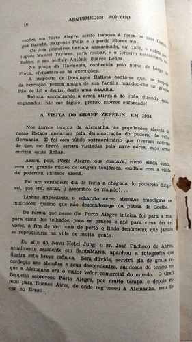 Revivendo O Passado De Porto Alegre Arquimedes Fortini L9 (Usado)