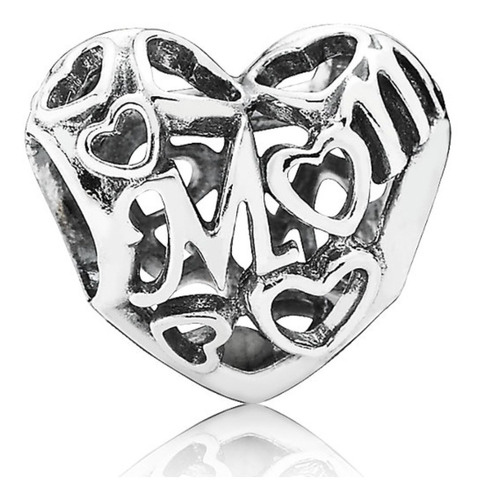 Pandora Original Charm, Te Amo Mamá, Plata De Primera Ley