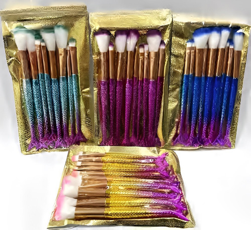 Brocha Para Maquillaje 4pcs Unidad Set Cd