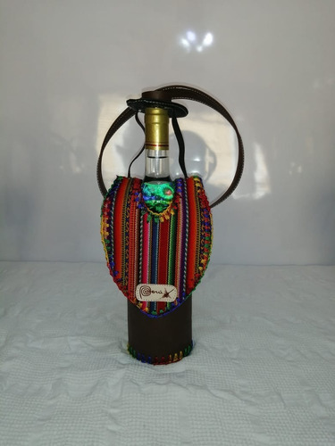 Imagen 4 de 7 de Cholito Porta Vinero De Cuero Tradicional