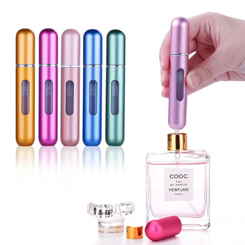 Mini Perfumero Portatil Recargable 5ml Atomizador Colores