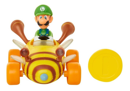 Figura Nintendo - Super Mario Bros - Coin Racers Wave 1 Luig