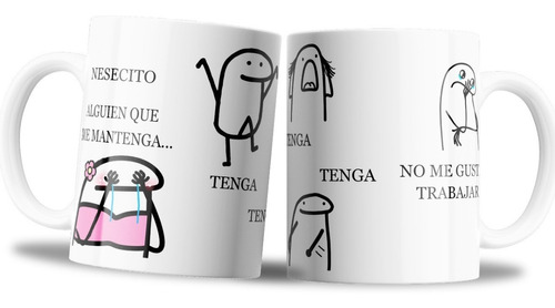 Taza De  Cerámica - Necesito Que Alguien Me Mantenga -flork 