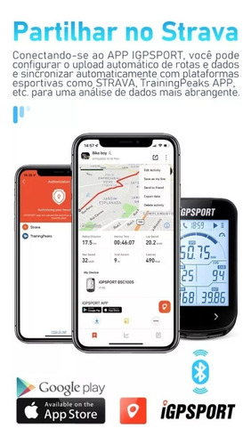 Gps Igpsport Bsc100s Ciclocomputador Mtb E Speed P/ Strava