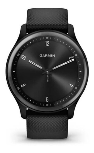 Cor da caixa do relógio Garmin Vívomove Sport Smartwacth: preta