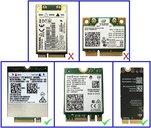 Imagen 6 de 8 de Dos Antenas Wifi Ax210 Intel Mhf4 Ipex 2.4ghz 5ghz 5.8g Ngff