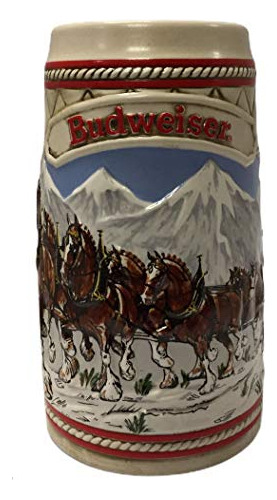 Budweiser 1985 A Series Snow Capped Mountains Stein