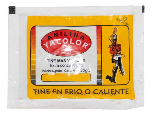 Anilina Tintura Telas En Frio O Caliente Varios Colores